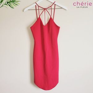 Missguided | Red Strappy Bodycon Dress - Size 2